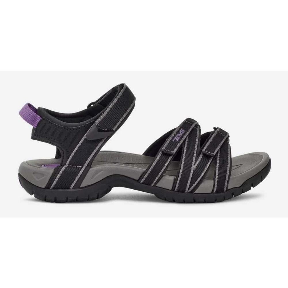 Teva Tirra Women's SZ 8 Sport Hiking Sandal Black Strappy Outdoor Water Shoe